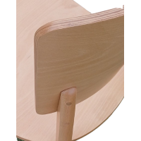 KELLY καρέκλα ξύλινη τραπεζαρίας χρώμα ΦΥΣΙΚΟ / 44x55xΗ87