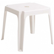 LARA-CT είδος κήπου πλαστικό τραπεζάκι ΛΕΥΚΟ, 42x42x42 LARA-CT είδος κήπου πλαστικό τραπεζάκι ΛΕΥΚΟ, 42x42x42