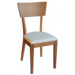 LILIUM καρέκλα με σκελετός ξύλινο σε ΧΡΩΜΑ & ΚΑΘΙΣΜΑ ΕΠΙΛΟΓΗΣ, 42x46x92