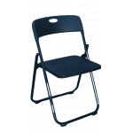 LIMBA καρέκλα πτυσσόμενη μεταλλική-πλαστική ΜΑΥΡΗ, 45x49x81