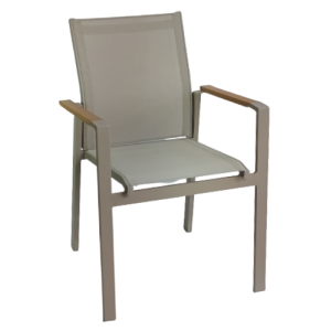 LOISE-C πολυθρόνα κήπου αλουμινίου ΜΟΚΑ, 57x66x87