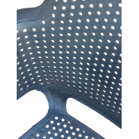 LUKA πολυθρόνα polypropylene ΑΝΘΡΑΚΙ / 62x60xH86