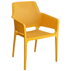 LUKA πολυθρόνα polypropylene ΚΙΤΡΙΝΗ / 62x60xH86