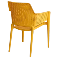 LUKA πολυθρόνα polypropylene ΚΙΤΡΙΝΗ / 62x60xH86