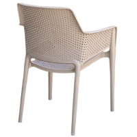 LUKA πολυθρόνα polypropylene ΜΟΚΑ / 62x60xH86