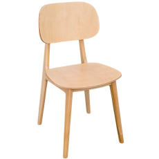 LUNA-1 καρέκλα εσωτερικού χώρου ξύλινη χρώμα ΦΥΣΙΚΟ / 44x47xH84