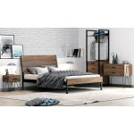 ΛΥΔΙΑ-KΡ κρεβάτι μέταλλο ξύλο 160x200
