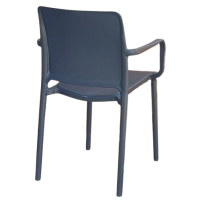 ΜΑΙΑΜΙ πολυθρόνα polypropylene ΑΝΘΡΑΚΙ / 59x57xH83