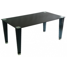 MARTE τραπέζι polycarbonate διαφ. ΓΚΡΙ κρύσταλλο ΜΑΥΡΟ, 90x160xΗ75 MARTE τραπέζι polycarbonate διαφ. ΓΚΡΙ κρύσταλλο ΜΑΥΡΟ, 90x160xΗ75