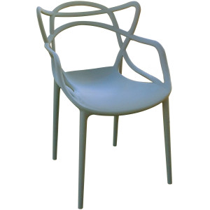 MELLON πολυθρόνα polypropylene ΓΚΡΙ, 59x55x81