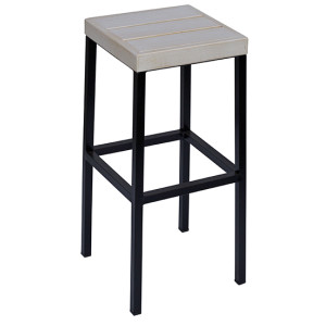 METAL σκαμπό ψηλό μεταλλικό με ξύλο ΧΡΩΜΑ ΕΠΙΛΟΓΗΣ, 40x40xH75