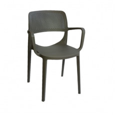 MILA-XL πολυθρόνα polypropylene ΚΑΠΟΥΤΣΙΝΟ, 64x64x85 64X64X85 cm MILA-XL πολυθρόνα polypropylene ΚΑΠΟΥΤΣΙΝΟ, 64x64x85 64X64X85 cm