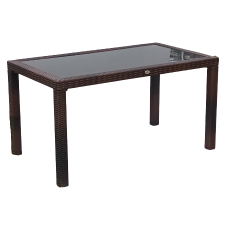 MO-032 τραπέζι κήπου αλουμινίου wicker ΚΑΦΕ, 70x120xh75 MO-032 τραπέζι κήπου αλουμινίου wicker ΚΑΦΕ, 70x120xh75