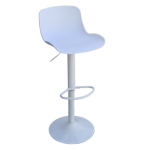 MORE σκαμπό ρυθμιζόμενo μέταλλο-polypropylene ΛΕΥΚΟ / 43x35x75/104