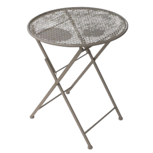 MOSAIC-T1 τραπέζι κήπου πτυσσόμενο μεταλλικό ΜΟΚΑ / Φ60xH72