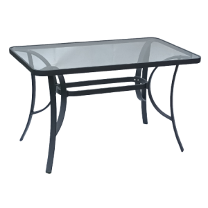 MTG-009 τραπέζι κήπου αλουμινίου ΓΚΡΙ, 70x120xH74