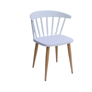 NTALTON-C καρέκλα πόδι μέταλλο ΦΥΣΙΚΟ κάθισμα polypropylene ΛΕΥΚΟ / 49x52xH75