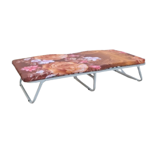 ΝΤΙΒΑΝΙ-ΒΑΛΙΣΤΑ-Τ κρεβάτι πτυσσόμενο μεταλλικό με τάβλες ξύλινες, 82x180xH35