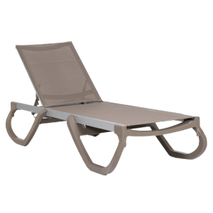 PANAMA ξαπλώστρα αλουμινίου-polypropylene ΚΑΠΟΥΤΣΙΝΟ, 195x72x36