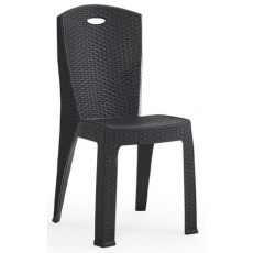 PARIS καρέκλα κήπου πλαστική wicker ΑΝΘΡΑΚΙ, 36x38xH88 PARIS καρέκλα κήπου πλαστική wicker ΑΝΘΡΑΚΙ, 36x38xH88