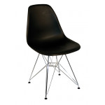 KEAMES-CH-PP-M καρέκλα polypropylene ΜΑΥΡΗ, 57x53x81