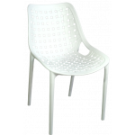 PC-047 καρέκλα polypropylene ΛΕΥΚΗ, 62x50x81