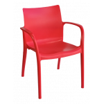 PEDRO πολυθρόνα polypropylene KOKKINH, 62x52x80