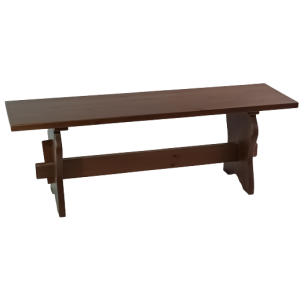 PIZERIA BENCH πάγκος εξοπλισμού ξύλινoς ΚΑΡΥΔΙ, 130xH48