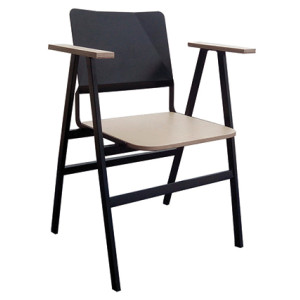 TS-388 πολυθρόνα εξοπλισμού μεταλλική με κάθισμα ξύλο ΧΡΩΜΑ ΕΠΙΛΟΓΗΣ, 51x55xΗ82