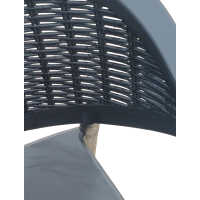 PRIME-RATTAN πολυθρόνα polypropylene ΑΝΘΡΑΚΙ / 63x64xH82