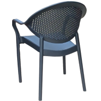 PRIME πολυθρόνα polypropylene ΑΝΘΡΑΚΙ / 63x64xH82