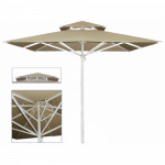 RA ομπρέλα αλουμινίου με κάλυμμα σε ΧΡΩΜΑ & ΔΙΑΣΤΑΣΗ ΕΠΙΛΟΓΗΣ
