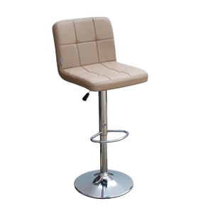 RADA σκαμπό ρυθμιζόμενo σκελετός ΧΡΩΜΙΟΥ δερματίνη ΜOKA / 44x50xΗ89-110