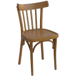 RILEY καρέκλα εσωτερικού χώρου ξύλινη χρώμα ΜΕΛΙ / 40x43xH82