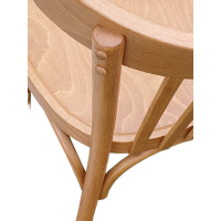 RILEY καρέκλα εσωτερικού χώρου ξύλινη χρώμα ΜΕΛΙ / 40x43xH82