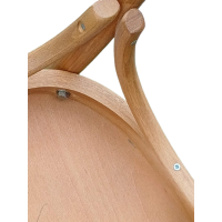 RILEY καρέκλα εσωτερικού χώρου ξύλινη χρώμα ΜΕΛΙ / 40x43xH82