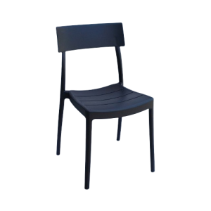 ROMA-C καρέκλα polypropylene ΑΝΘΡΑΚΙ, 49x49x82