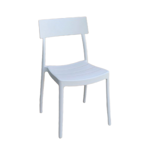 ROMA-C καρέκλα polypropylene ΛΕΥΚΗ, 49x49x82