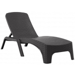 ROMA-LOUNGER ξαπλώστρα polypropylene ΑΝΘΡΑΚΙ, 197x71x37