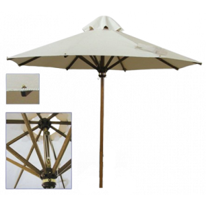 RW ομπρέλα ξύλινη με κάλυμμα σε ΧΡΩΜΑ & ΔΙΑΣΤΑΣΗ ΕΠΙΛΟΓΗΣ