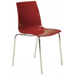 LOLLIPOP-4P καρέκλα polycarbonate gloss ΜΠΟΡΝΤΩ, 42x46x87