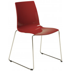 LOLLIPOP SLITTA καρέκλα polycarbonate gloss ΜΠΟΡΝΤΩ LOLLIPOP SLITTA καρέκλα polycarbonate gloss ΜΠΟΡΝΤΩ, 48x54x87h