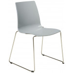 LOLLIPOP SLITTA καρέκλα polycarbonate gloss ΓΚΡΙ, 48x54x87h