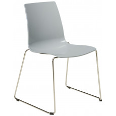 LOLLIPOP SLITTA καρέκλα polycarbonate gloss ΓΚΡΙ LOLLIPOP SLITTA καρέκλα polycarbonate gloss ΓΚΡΙ, 48x54x87h