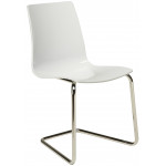 LOLLIPOP LEGS καρέκλα polycarbonate gloss ΛΕΥΚΟ, 46x46x87