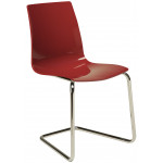 LOLLIPOP LEGS καρέκλα polycarbonate gloss ΜΠΟΡΝΤΩ, 46x46x87