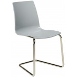 LOLLIPOP LEGS καρέκλα polycarbonate gloss ΓΚΡΙ, 46x46x87h
