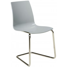 LOLLIPOP LEGS καρέκλα polycarbonate gloss ΓΚΡΙ LOLLIPOP LEGS καρέκλα polycarbonate gloss ΓΚΡΙ, 46x46x87h