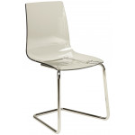 LOLLIPOP LEGS καρέκλα polycarbonate ΔΙΑΦΑΝΟ, 46x46x87h 