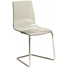 LOLLIPOP LEGS καρέκλα polycarbonate ΔΙΑΦΑΝΟ, 46x46x87h 